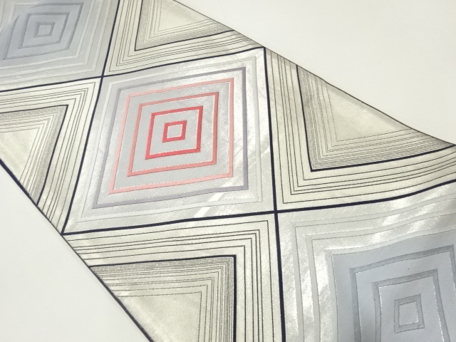 JAPANESE FUKURO OBI / WOVEN RHOMBUS
